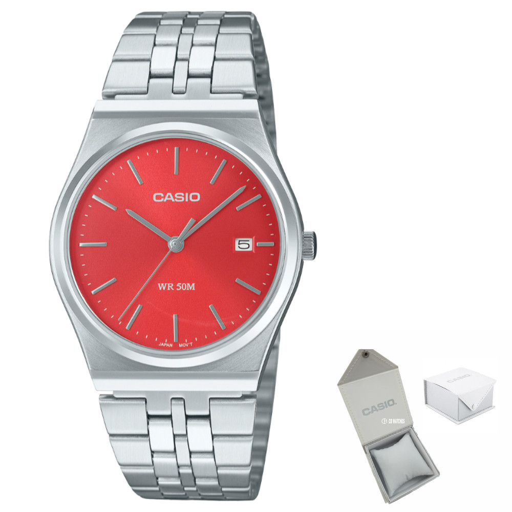 Casio MTP-B145D-4A2 RED 35mm Quartz Stainless Steel Men’s Watch
