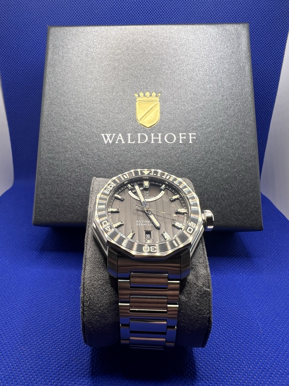 Waldhoff Seawolf II Labradorite SS MW-26CL Automatic Watch Full Set Box Papers