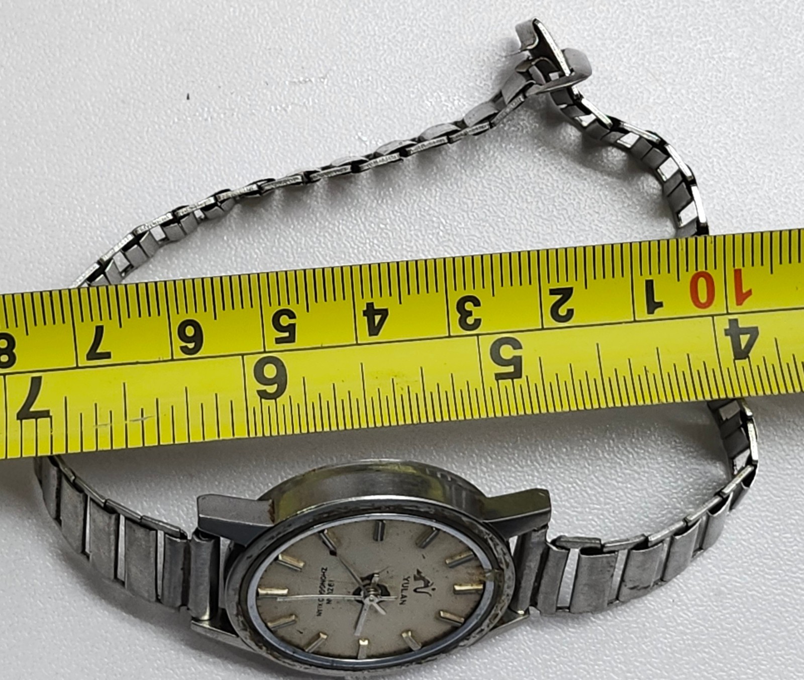 1970s Yulan 19 Zuan Watch Hongqi Xi’an ZHQ Tongji Running Missing Crystal