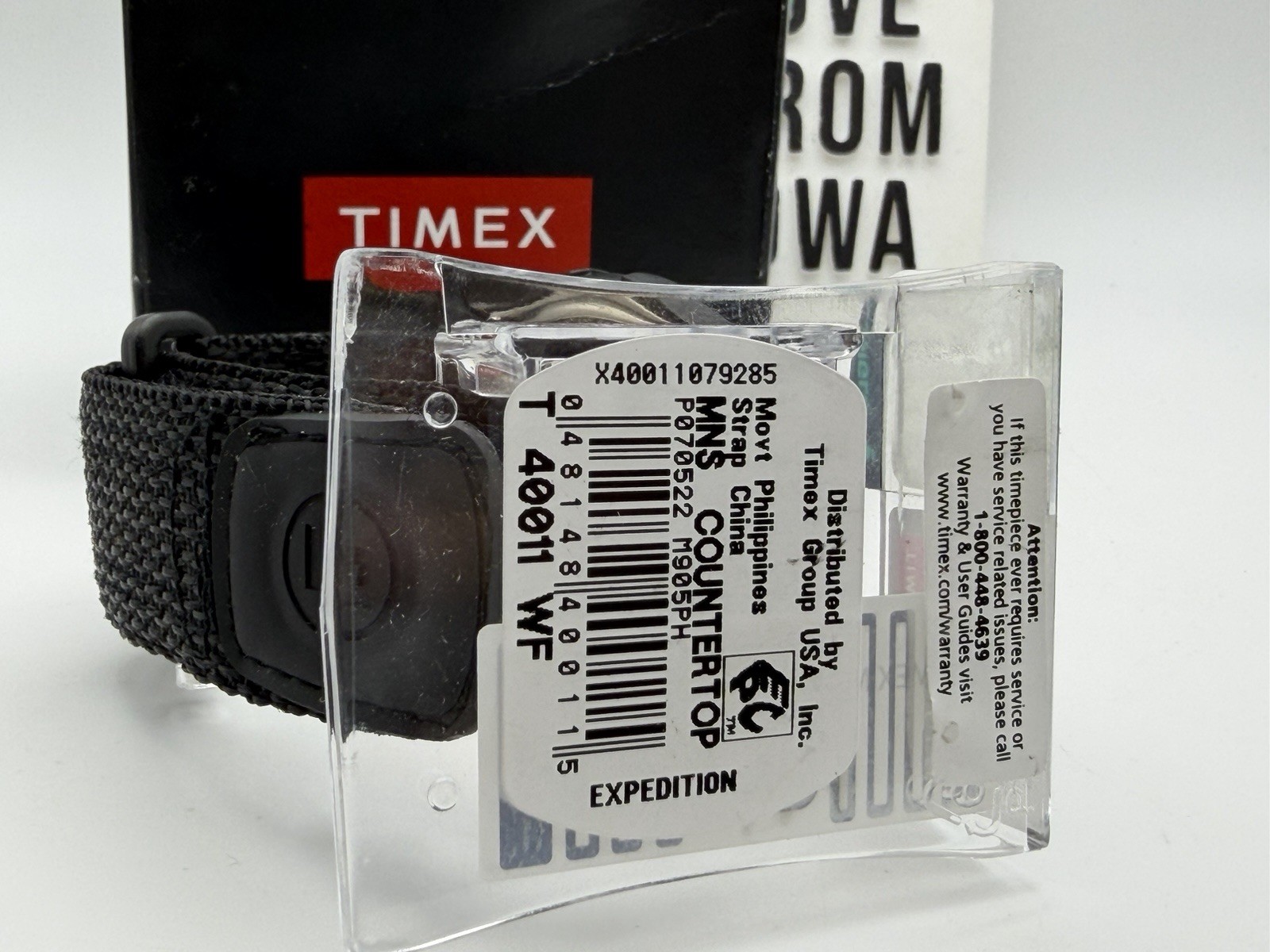 Timex T400119J Men’s Expedition Camper Black Nylon Band Watch T40011