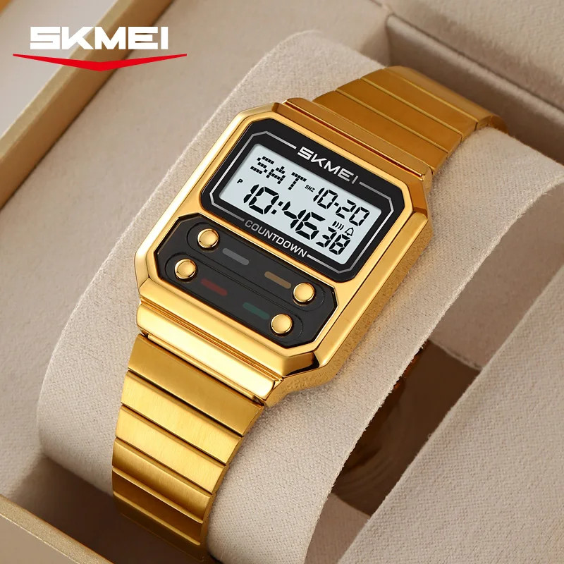 SKMEI 2448 Business Men’s Retro Luxury Digital Electronic Watch Student