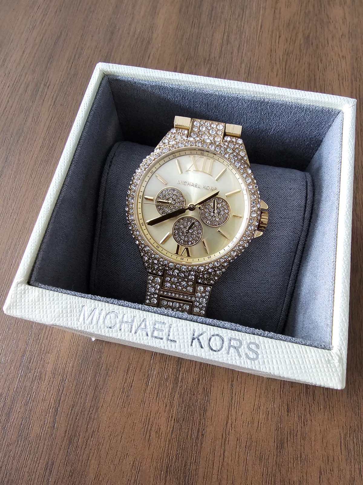 MICHAEL KORS MK6958 Oversized Camille Pavé Gold-Tone Ladies Watch