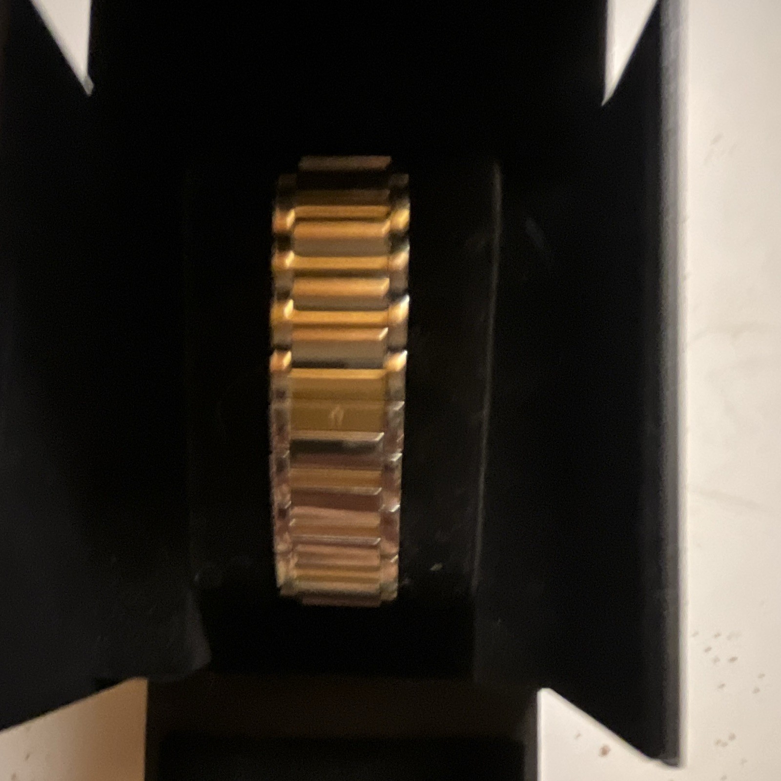 Bulova Men’s Blue Dial Quartz Chronograph Two-Tone Bracelet Watch w/Box