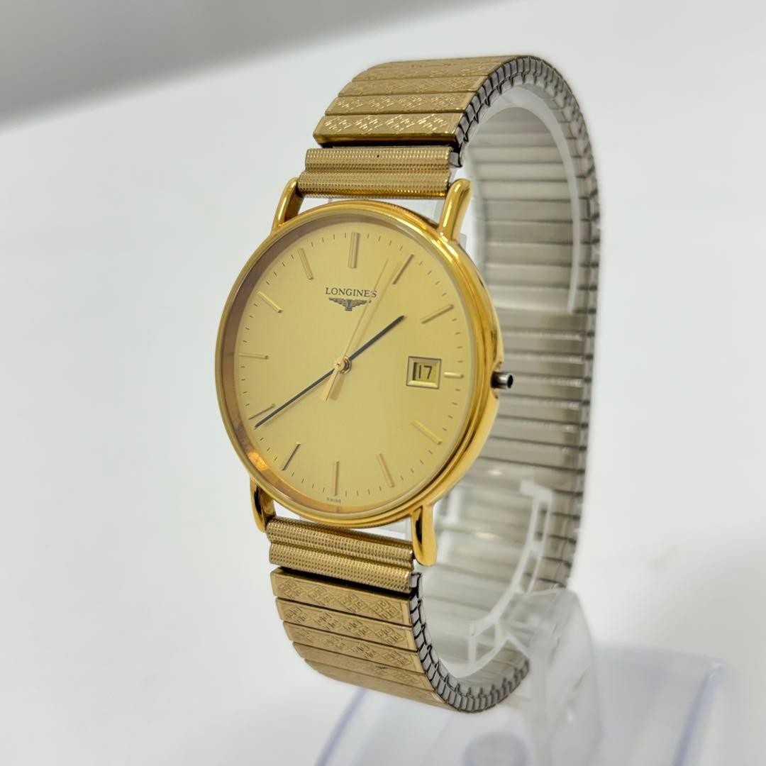 LONGINES classic Automatic Stainless Steel Watch QUARTZ L4.636.2 Gold From Japan
