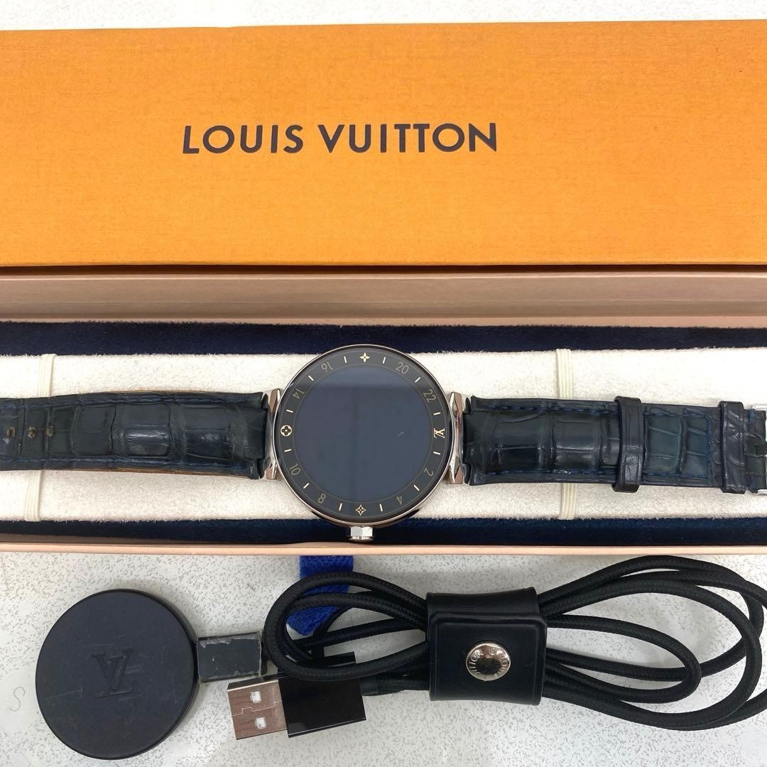 [Louis Vuitton] Tambour Horizon Smartwatch QA003 Used Working New Battery w/BOX