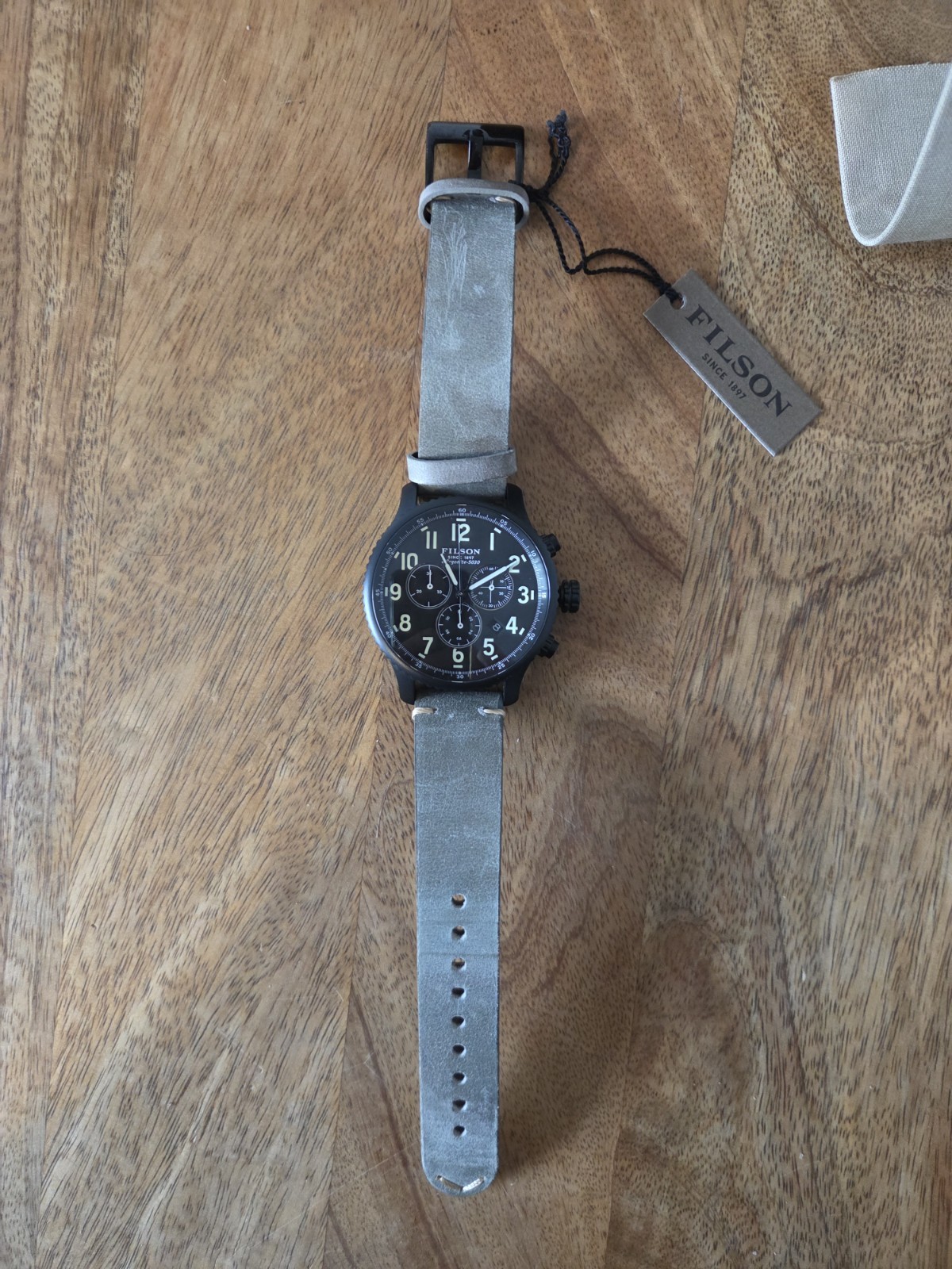 Filson Mackinaw Field Chrono Watch | NWT | MSRP $850 | Discontinued | Rare