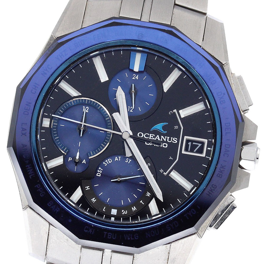 CASIO Oceanus Manta OCW-S6000-1AJF Date Solar Powered Radio Men’s Watch_955135
