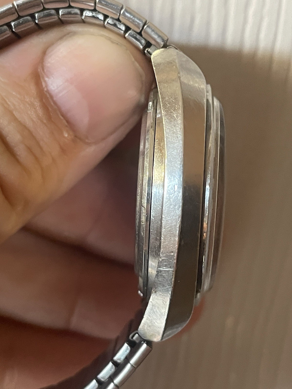 1972 Seiko Bell-Matic Automatic 17J Silver Dial Day/Date. Runs working alarm.