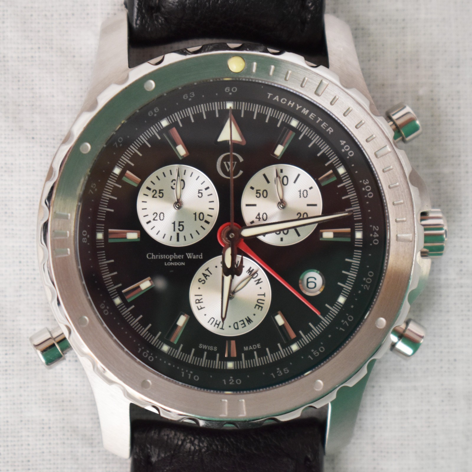Christopher Ward C4 Peregrine Chronograph Alarm Swiss Made Watch – Box & Papers