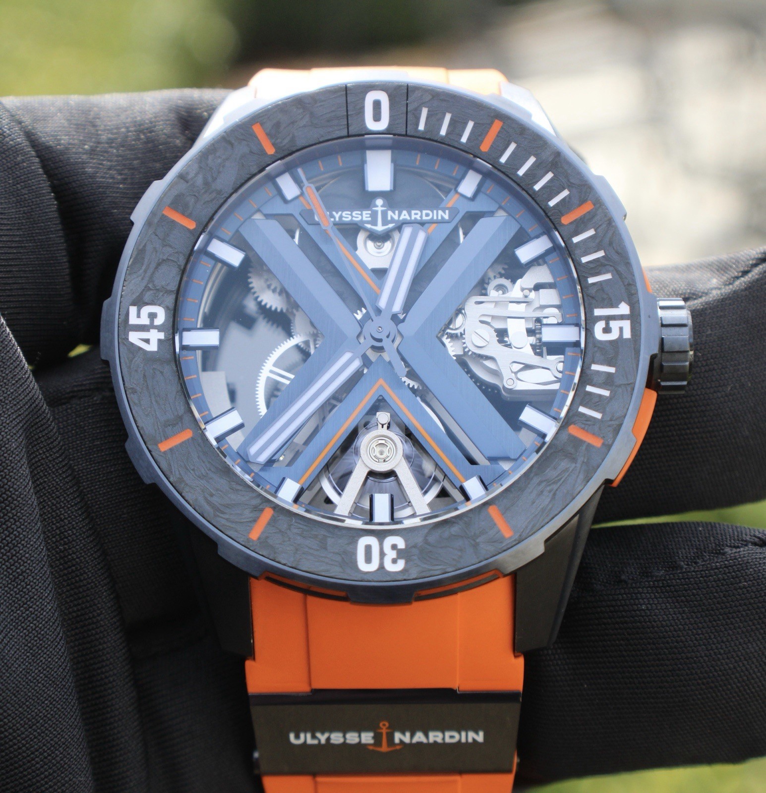 Ulysse Nardin Diver X Skeleton Orange Blue Limited Edition 3723-170LE-3A-BLUE/3A