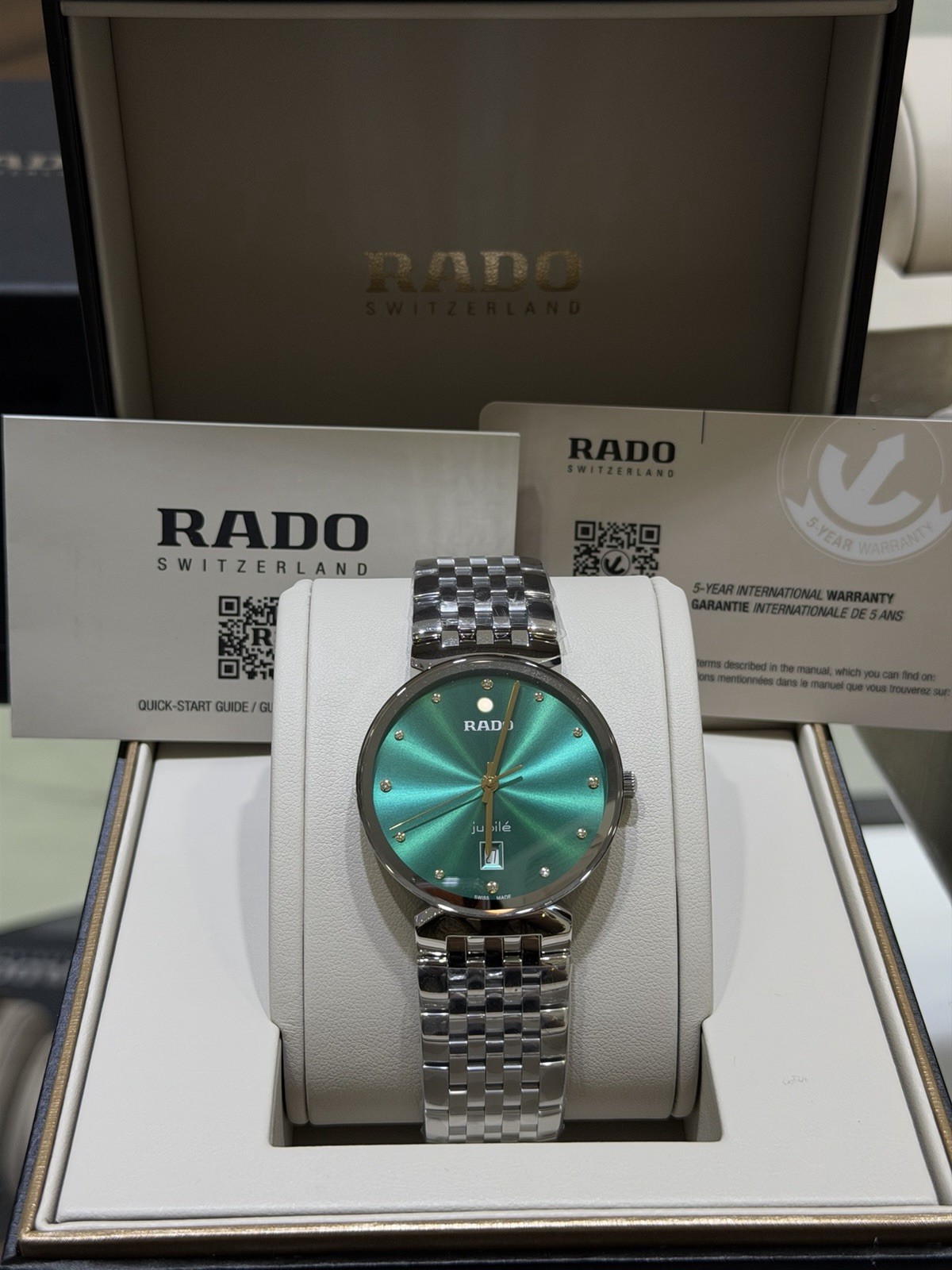 Rado Florence Quartz 38mm Green Diamond Dial Men’s Watch R48912773
