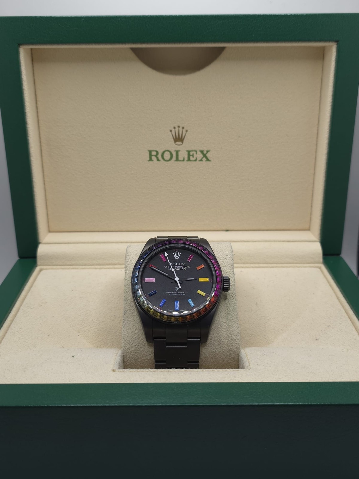 2008 Rolex Milgauss 116400GV Black Dial on Oyster with Box