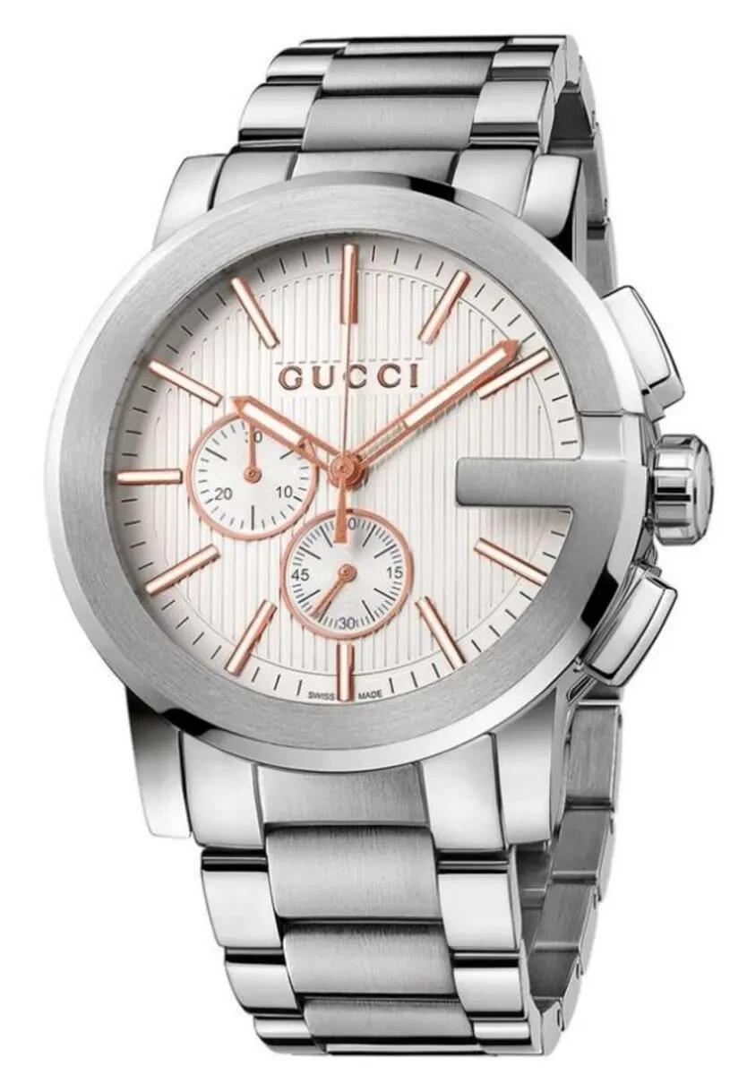 Gucci G-chrono Silver Dial Men’s Watch – YA101201
