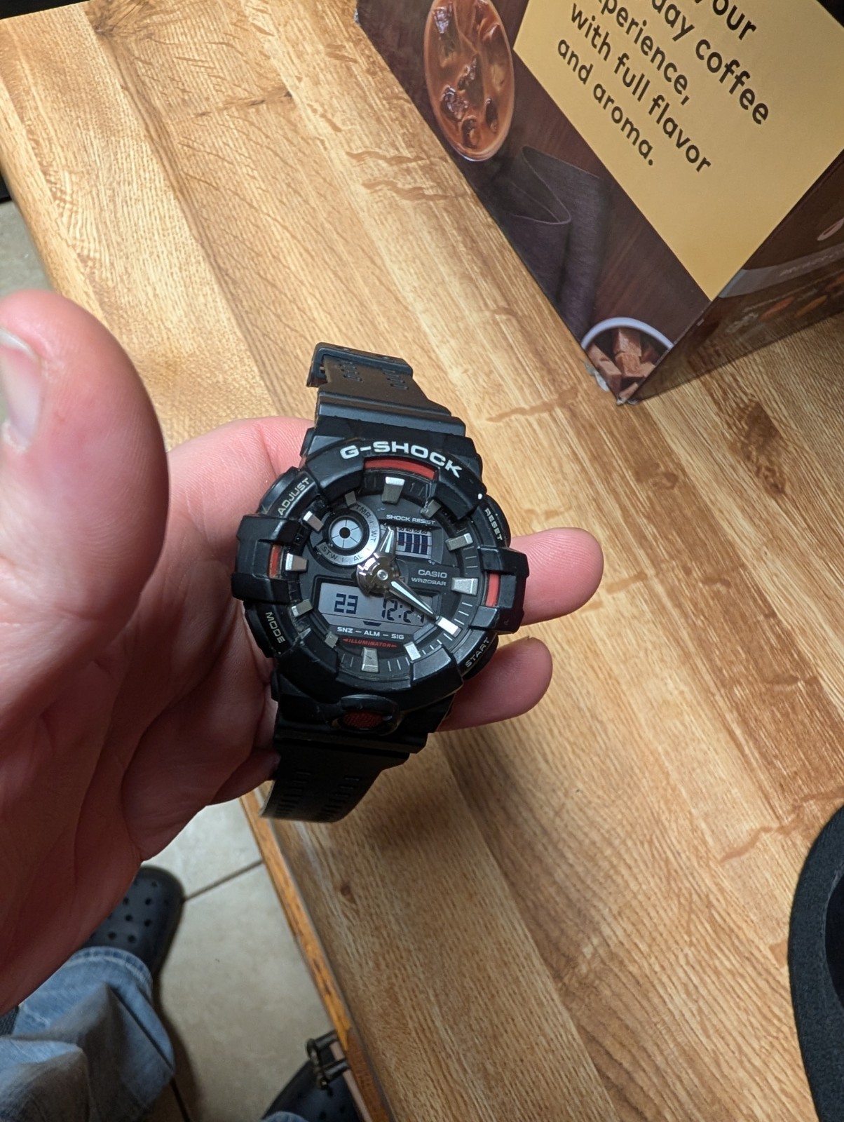 Casio GA700-1B G-Shock Black Analog Digital Watch best seller, New Band