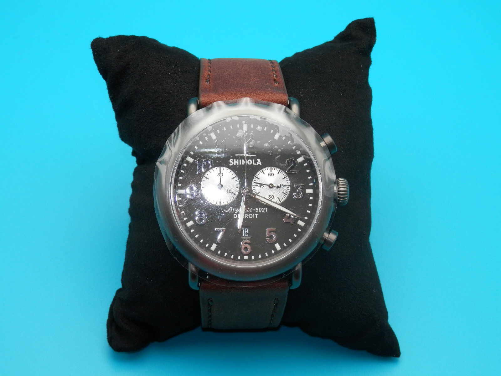 Shinola Detroit Watch – The Runwell Chrono – 47mm – New In Wooden Box