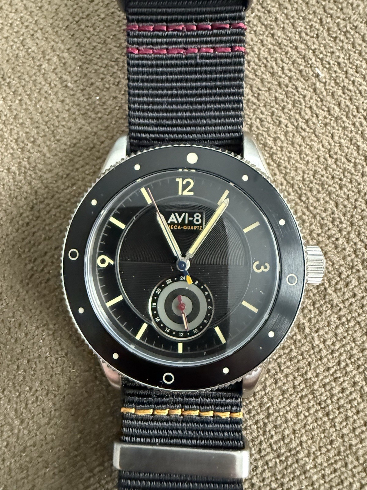 AVI-8 Flyboy Meca-Quartz Black / Nylon Dial Men’s