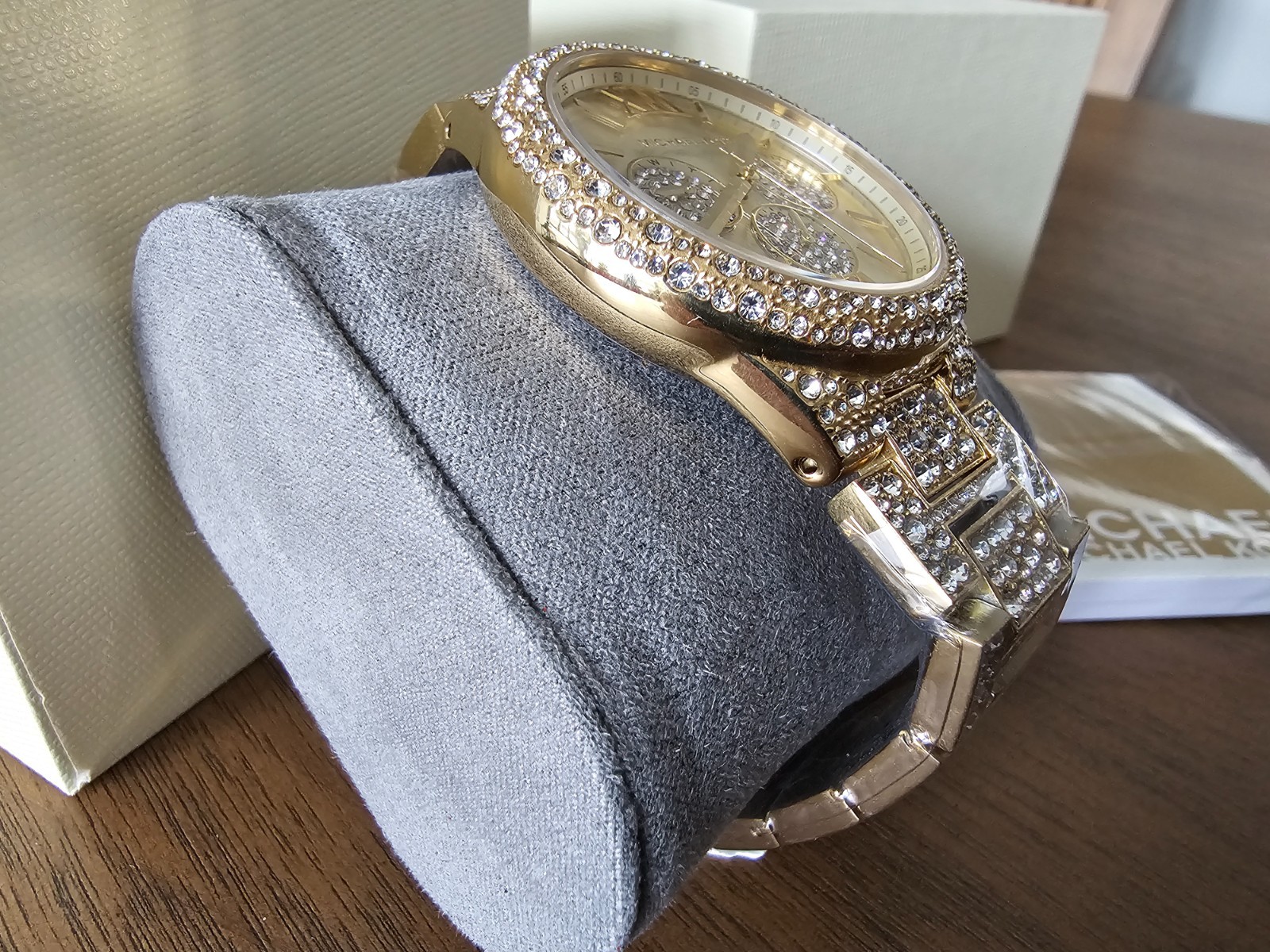 MICHAEL KORS MK6958 Oversized Camille Pavé Gold-Tone Ladies Watch