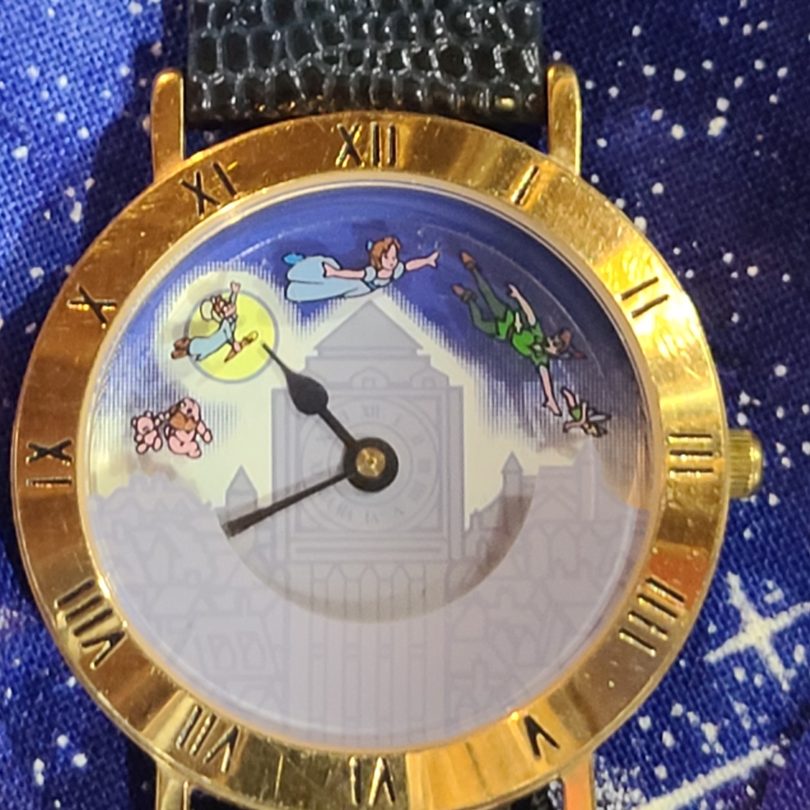 Disney Pedre Peter Pan Rotating Dial Watch WDW 25th Anniv Ready To Wear | Video