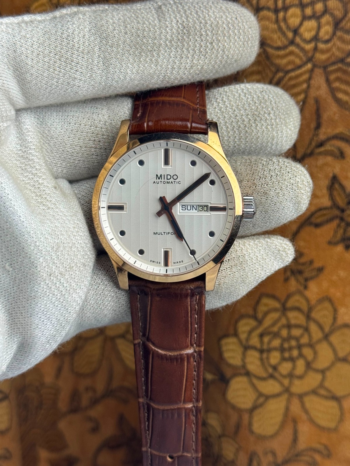 Mido miltifort special Edition Mens Automatic Watch steel white PVD