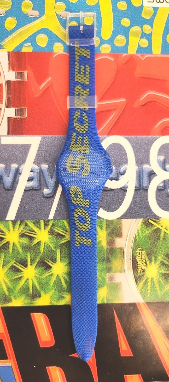 Swatch TOP SECRET GK905-Pack 98 Worldwide Packagings NON WORKING DISPLAY WATCH