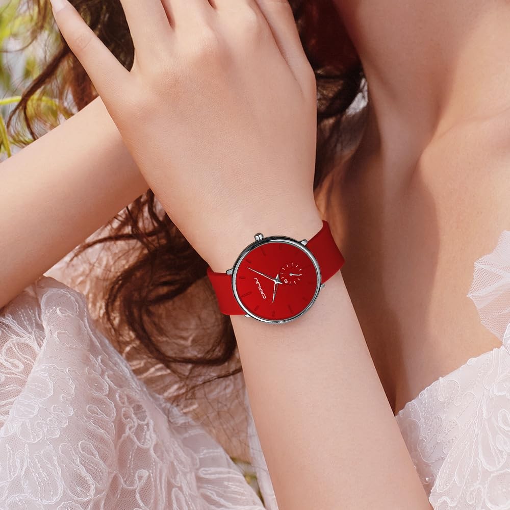 CRRJU Women Men Watch,Fashion Casual Dress Analog Quartz Waterproof Wristwatc…