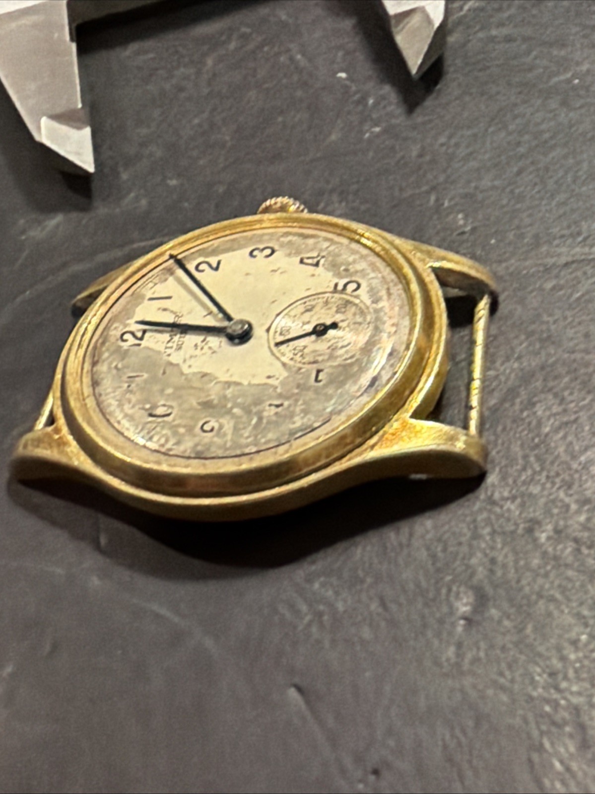 AC39 Timor Suizo Men’s Mechanical Vintage Watch Swiss Missing Crystal Running**