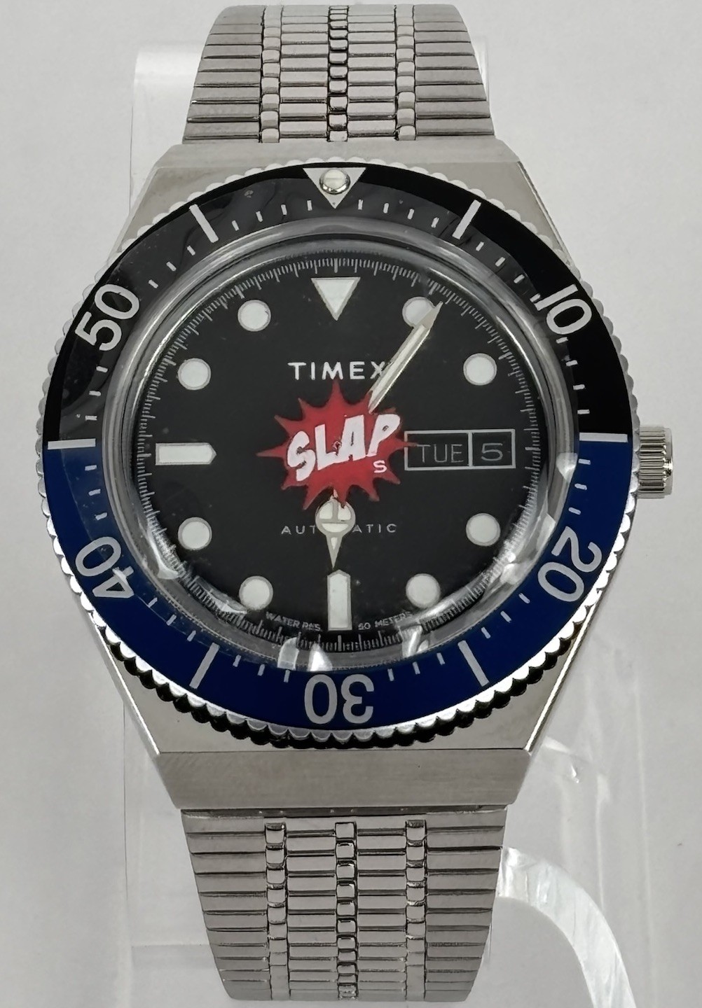 Timex IYKYK Batman 2nd Ep. 40mm Silver Tone Day/Date Automatic Watch w/Bracelet
