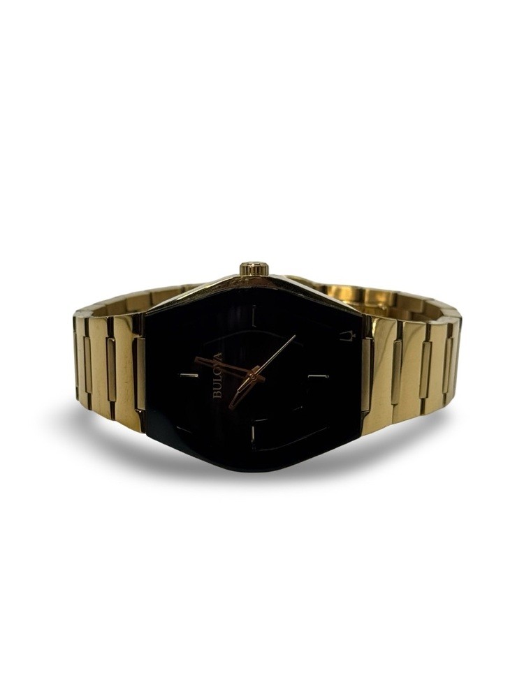 Bulova Gemini Women’s Quartz Latin Grammy Gold Tone Watch 30mm – Used