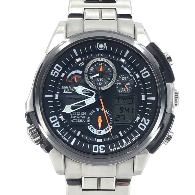 CITIZEN U680-T013252 Watch Solar Quartz Titanium Silver-Black 47mm