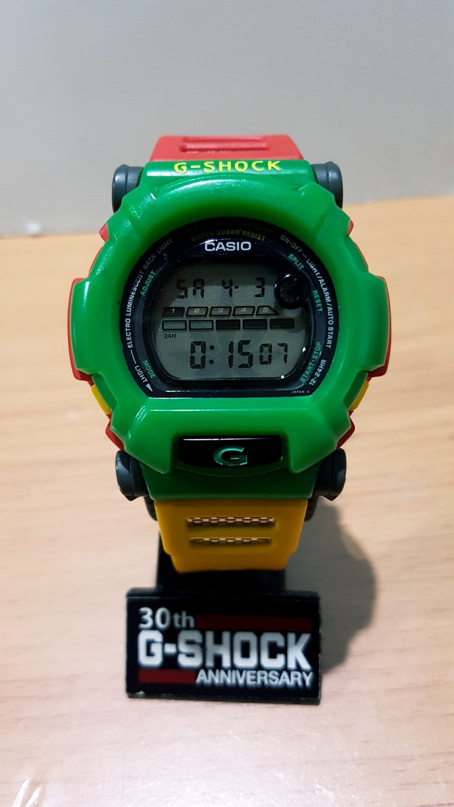 G-Shock Vintage DW-002BM Rastafarian Reggae Hip-hop Bob-Marley Japan Limited