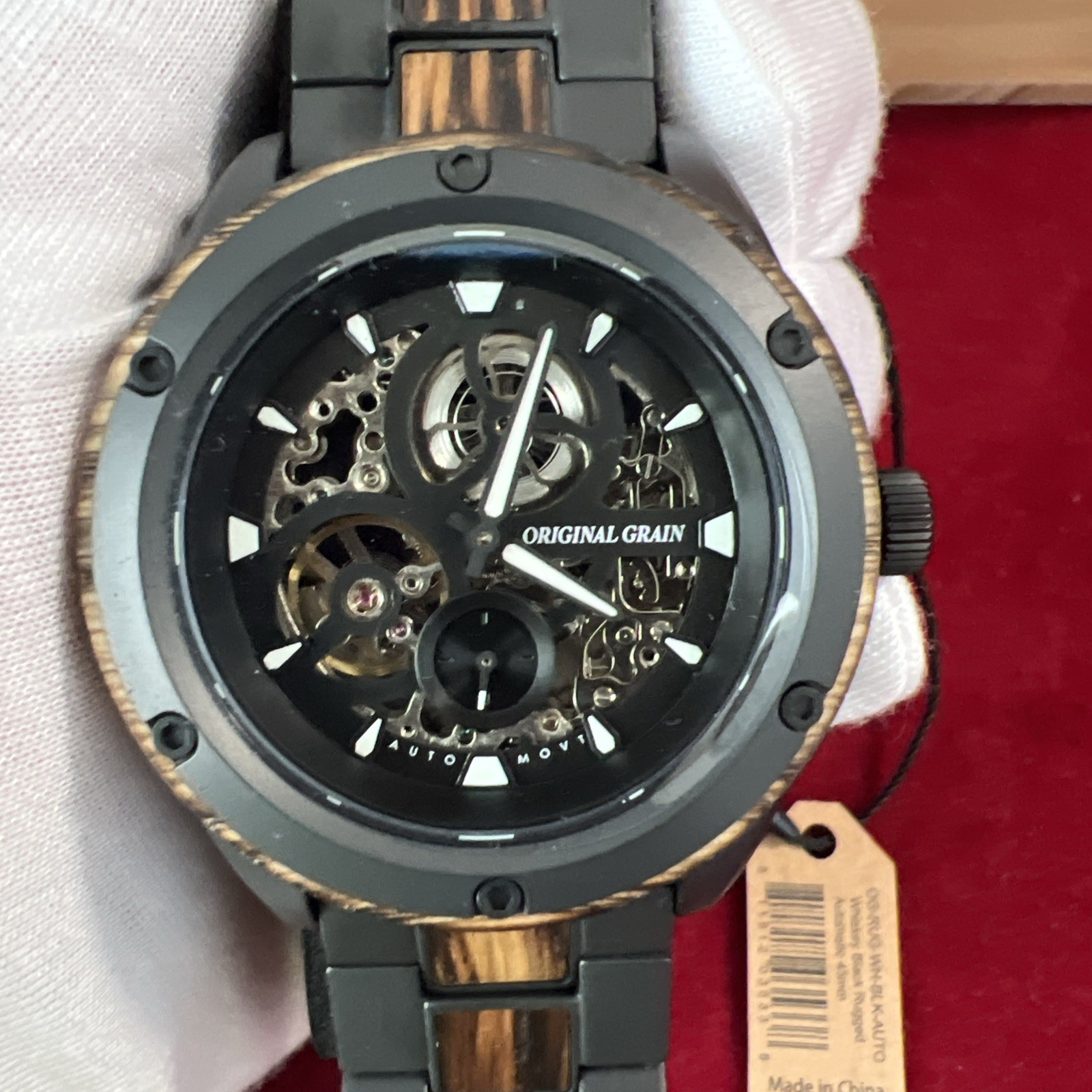 Original Grain Charred Whiskey Rugged Automatic 44mm Men Watch