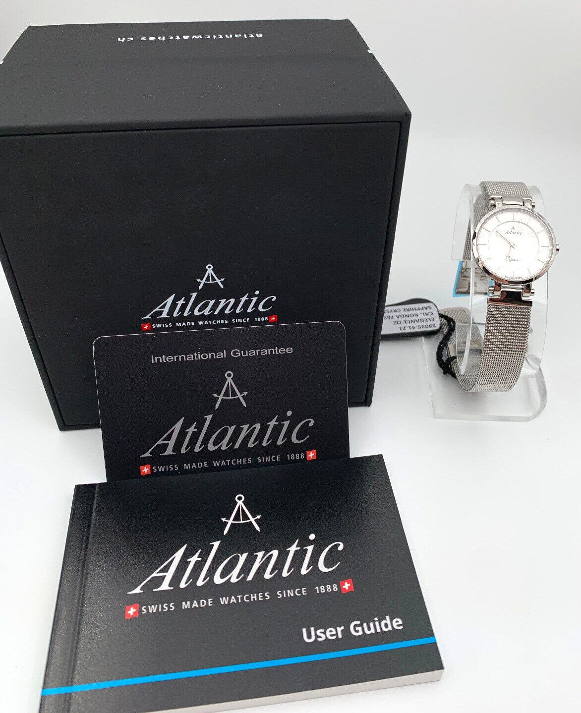 Atlantic Elegance Small Ladies Quartz Watch 29035.41.21 Silver