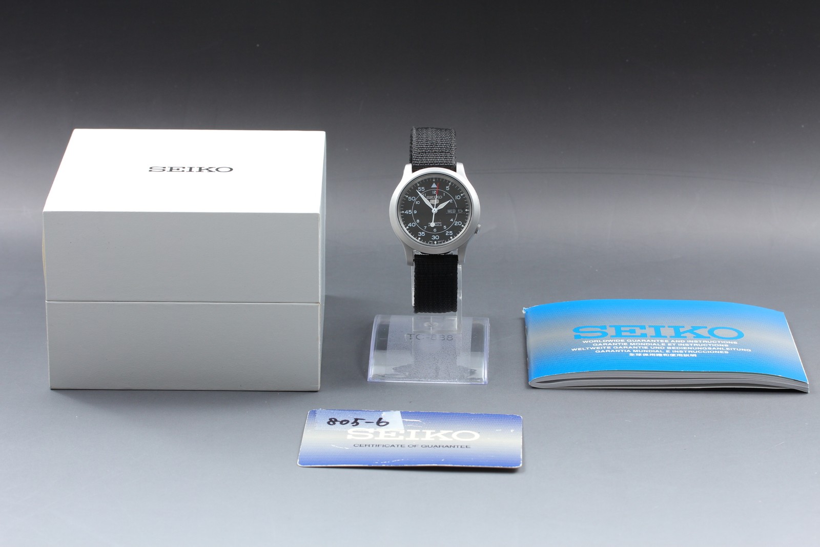 [ MINT Full Set ] Seiko 5 7S26-02J0 Black Dial Day/Date Automatic Men’s Watch