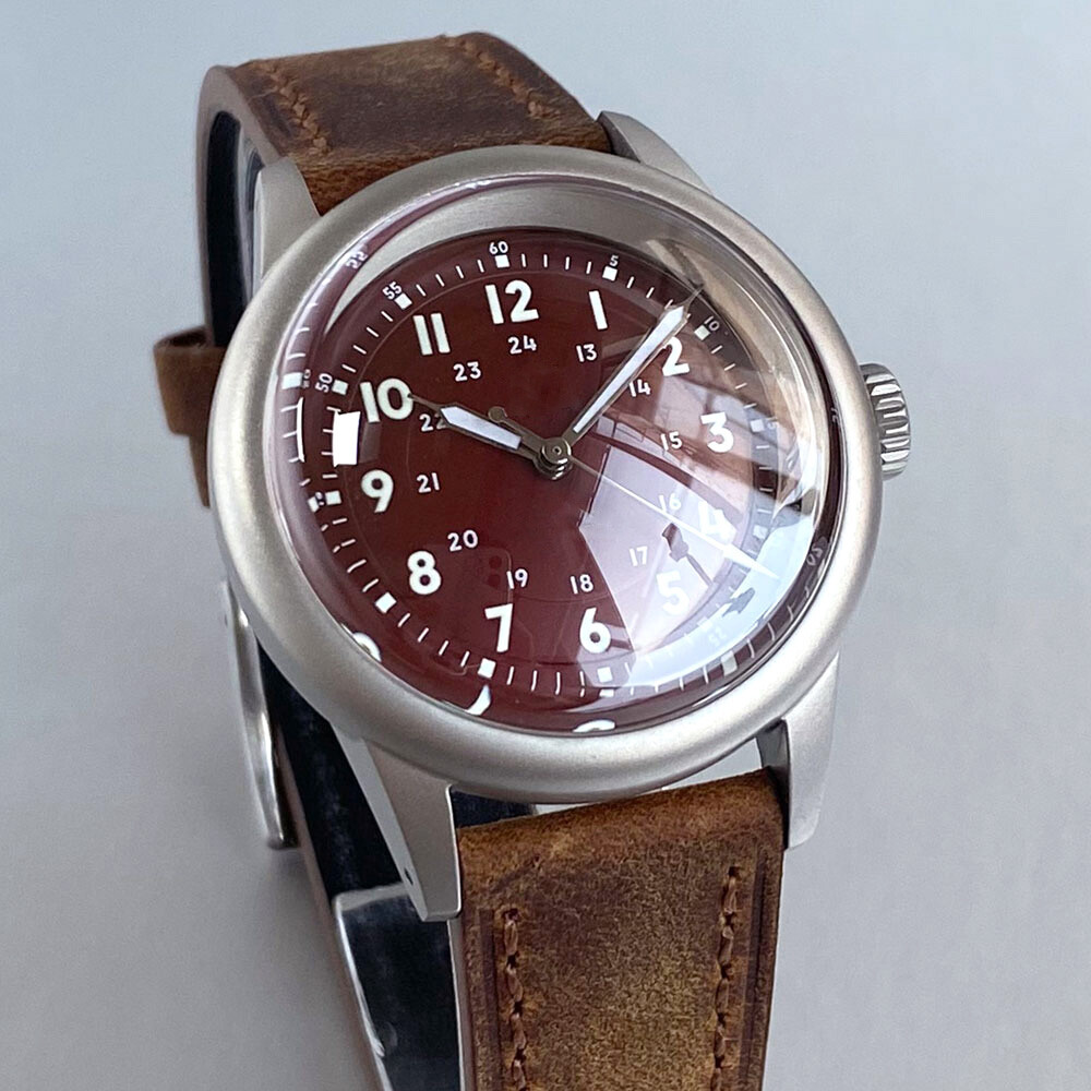 Tandorio 36mm 200M Dive Automatic Watch Men NH35 Green Lume Bouble Bow Sapphire