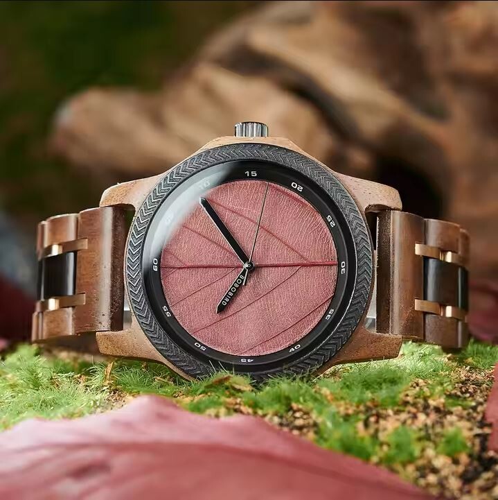 Timeless Tree Leaf Wooden watch new collection custom service add-on
