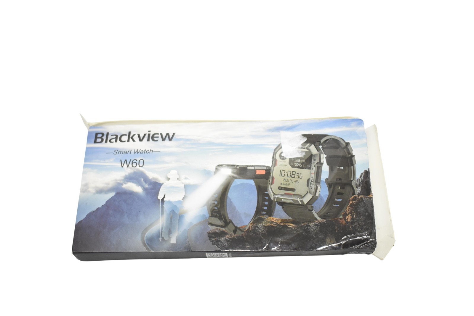 Blackview Smart Watch Mens Digital Military Sport Black W60 Rugged Extra Strap