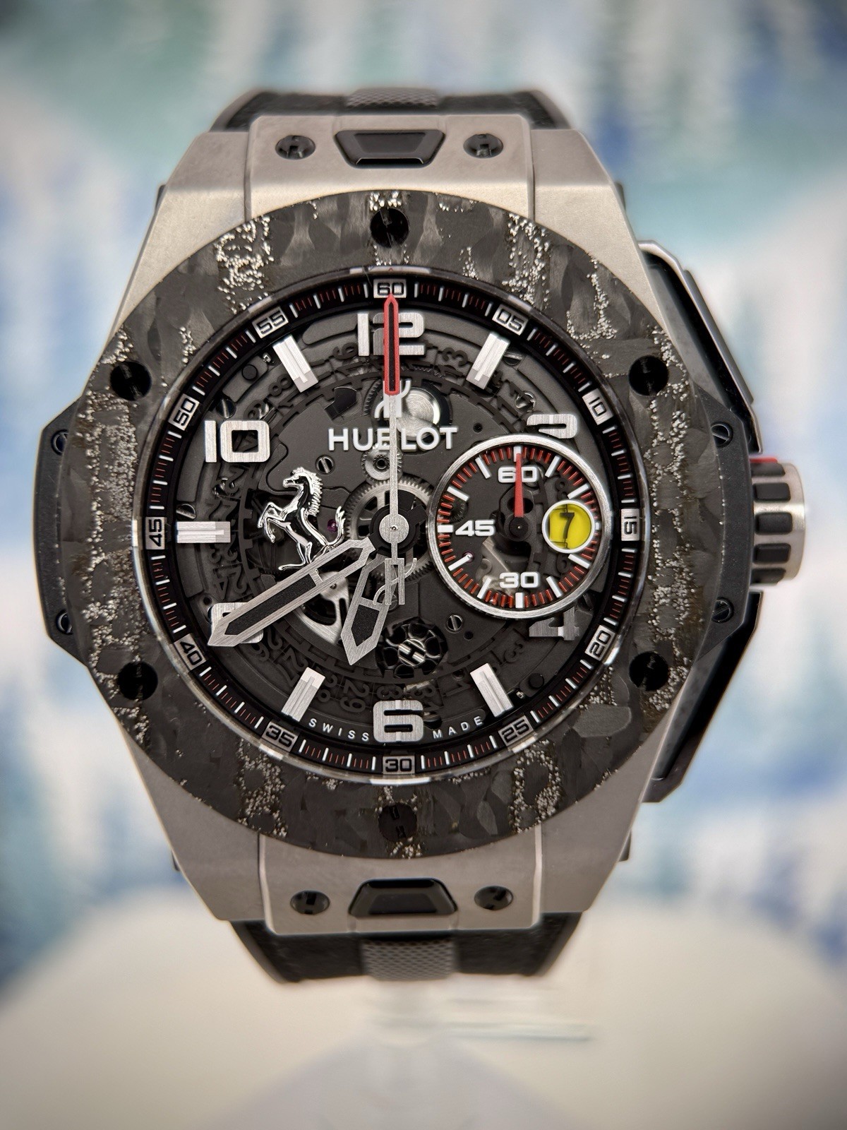 Hublot Ferrari Big Bang Unico Titanium #348 401.NJ.0123.VR 45mm Full Set Limited