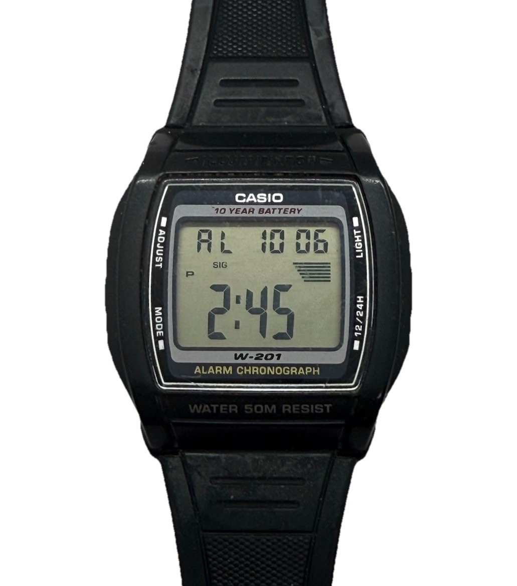 Casio Illuminator 2879 W-201 Digital Alarm Chronograph Dual Time Calendar Watch