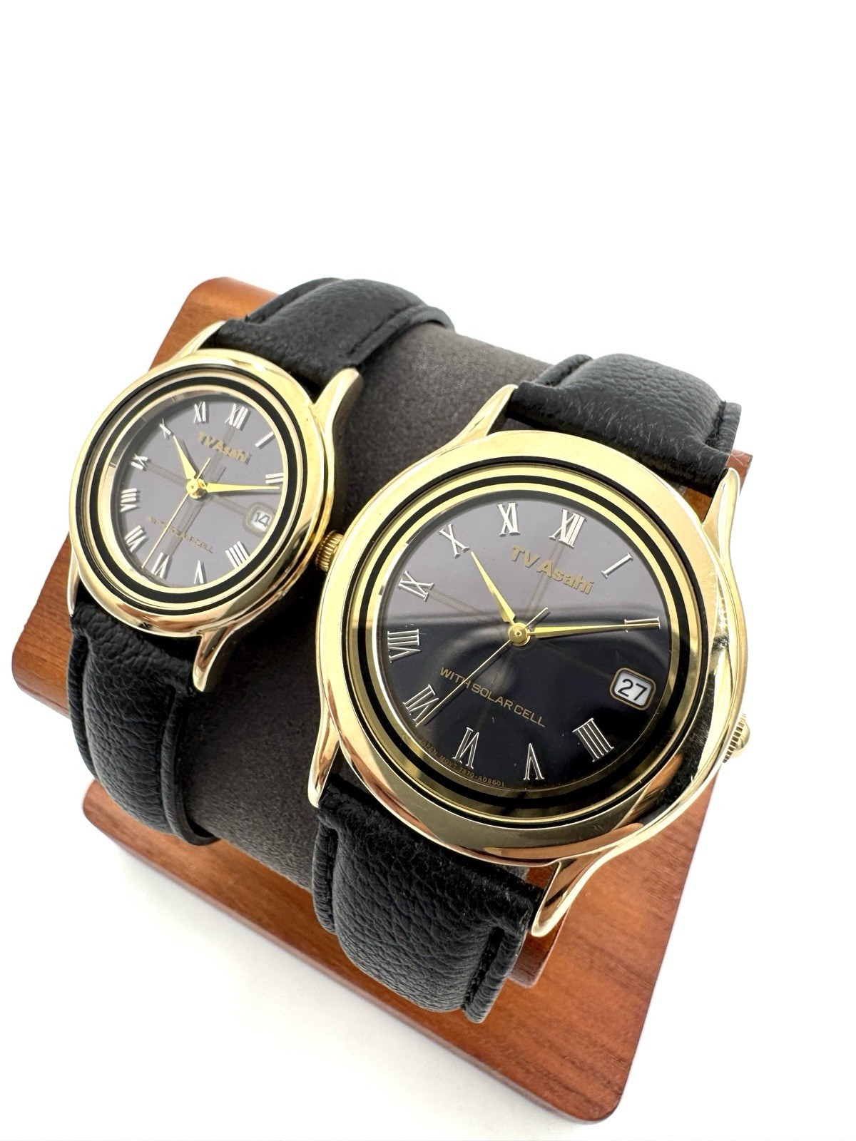 [2-piece] CITIZEN TV ASAHI Quartz Watch Solar Cell From Japan -e395