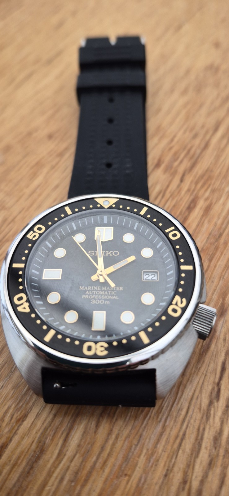 Seiko automatic divers watch NH35 Modded turtle case gold