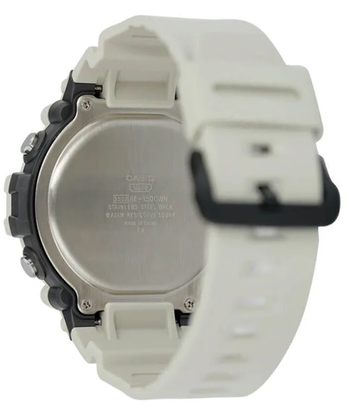 Casio AE1500WH-8B2V, Chronograph Watch, Resin Band, 5 Alarms, Illuminator