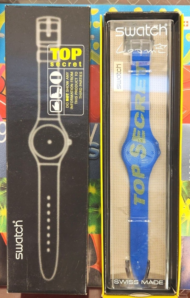 Swatch TOP SECRET GK905-Pack 98 Worldwide Packagings NON WORKING DISPLAY WATCH