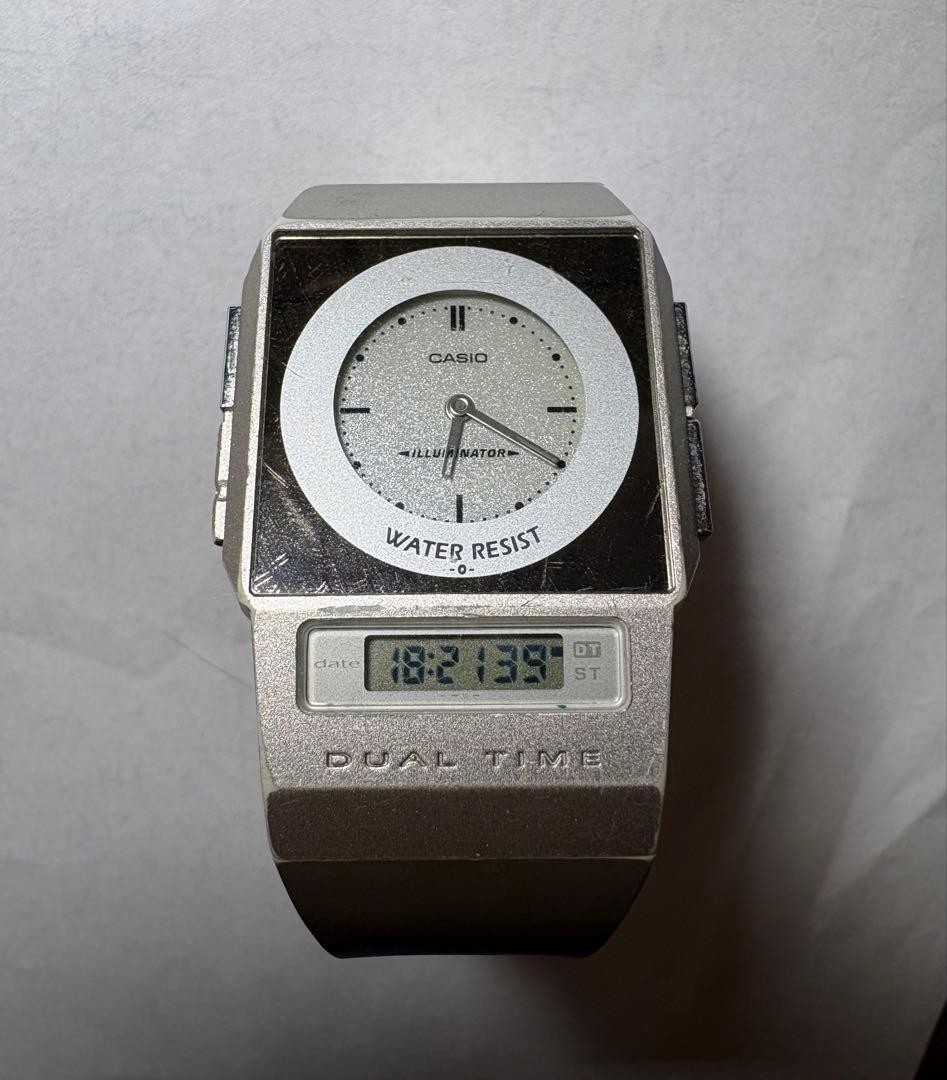 Casio FS-01 Film Watch Dual Time Retro Working