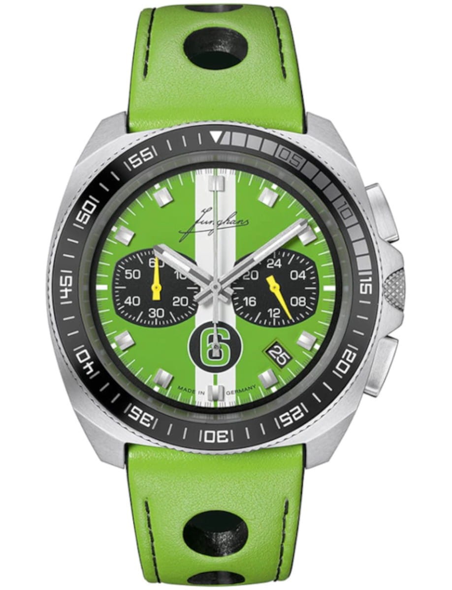 Junghans 1972 Chronoscope Sports Edition 43.3mm Green Watch 41/4560.00