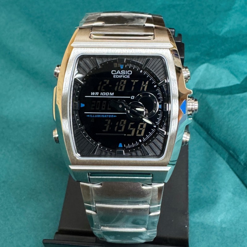 CASIO EFA120D-1A Analog/Digital Combination Thermometer Edifice Watch