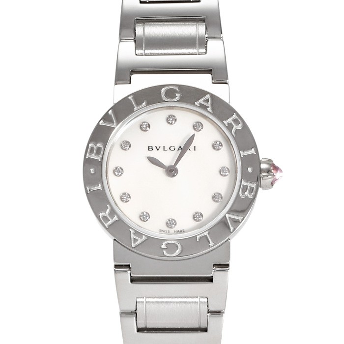 Bvlgari Bulgari BBL26WSS / 12 Stainless Steel 26.0mm White Dial Quartz #YKW885