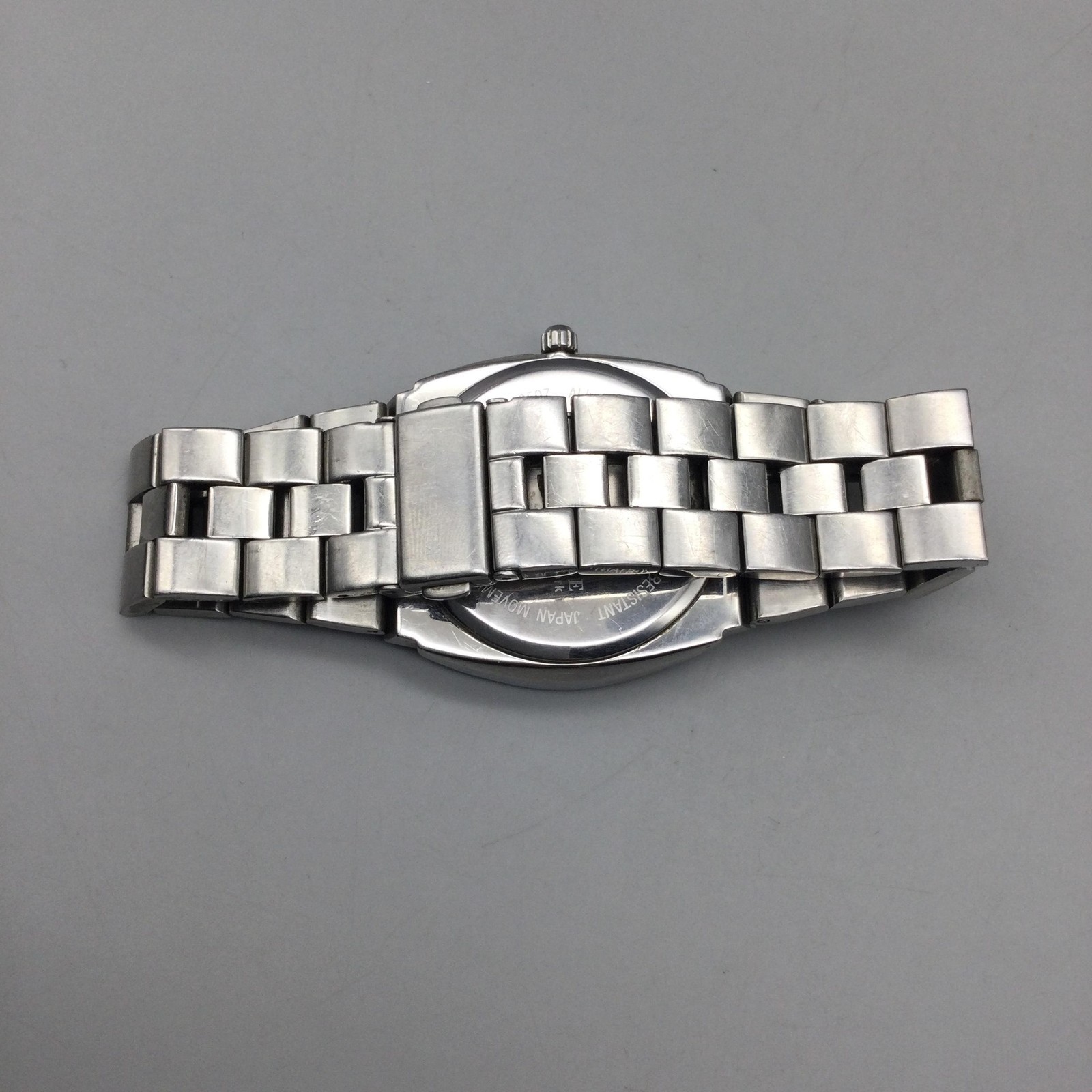 Kenneth Cole Mens Watch 40mm Silver Tone White Dial Date 993-05 KC3507 7.25″