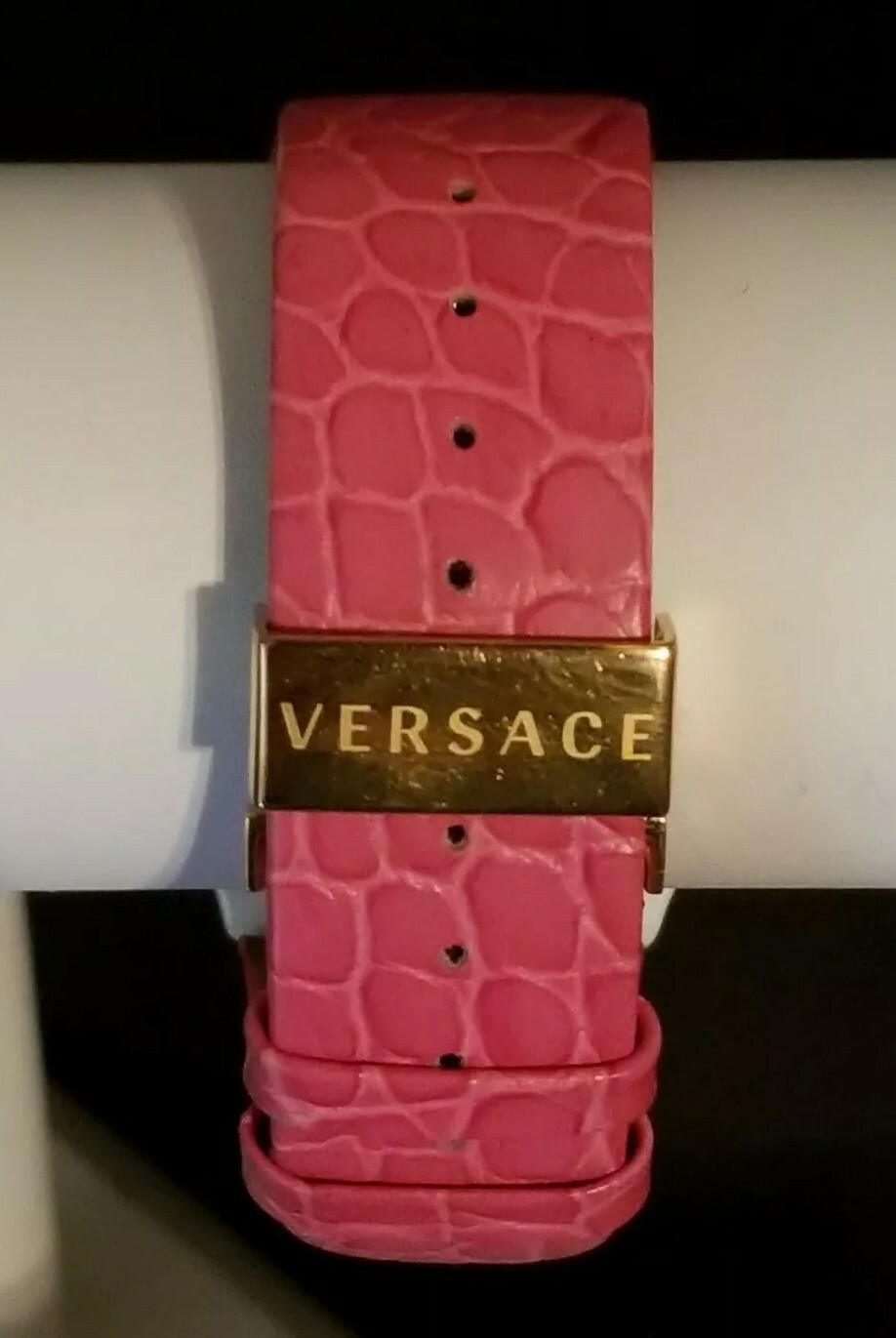 Versace Women’s DV One Cruise Ceramic Swiss Quartz Watch 2.56cttw Pink Topaz