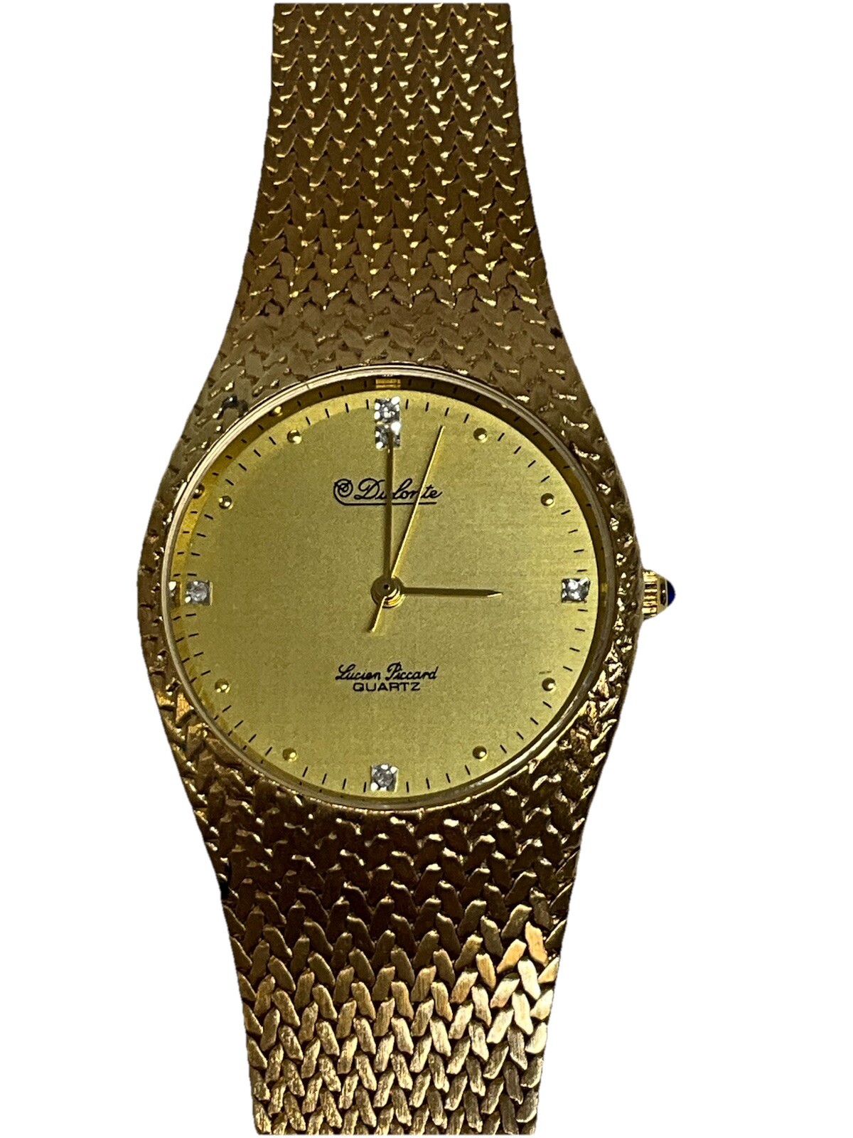 Dufonte by Luvian Picard Diamond Face Quartz Watch New in Box with Tags JP301