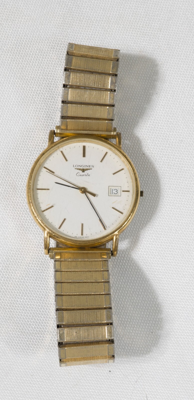 VINTAGE LONGINES PRESENCE MEN’S GOLD PLATED WATCH SWISS QUARTZ Ref 6801 Cal 156